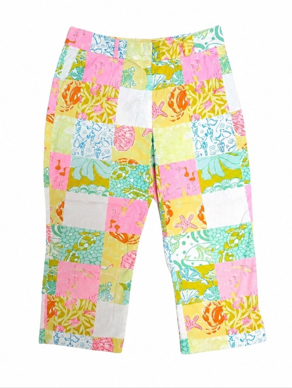 Lilly Pulitzer white label vintage capri pants